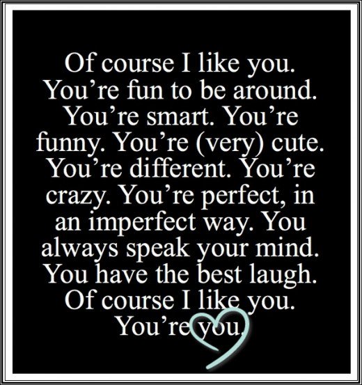Nice words to say to someone you like