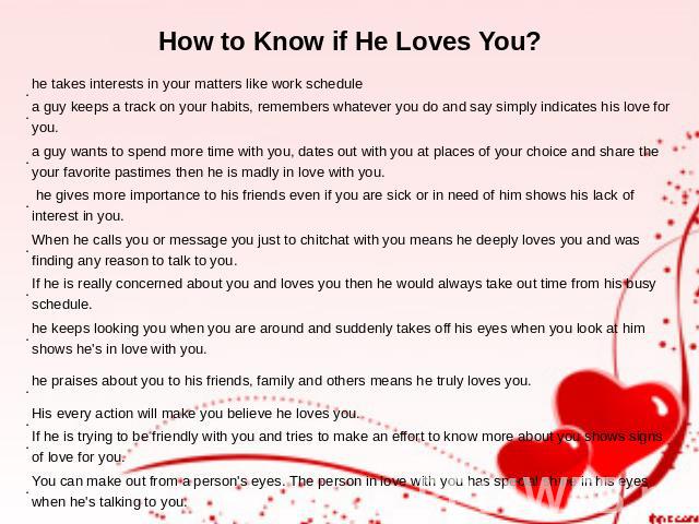 Signs That A Guy Loves You