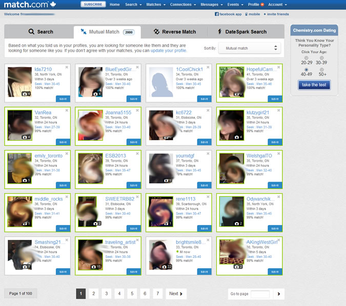 Match Com Highlighted Profile